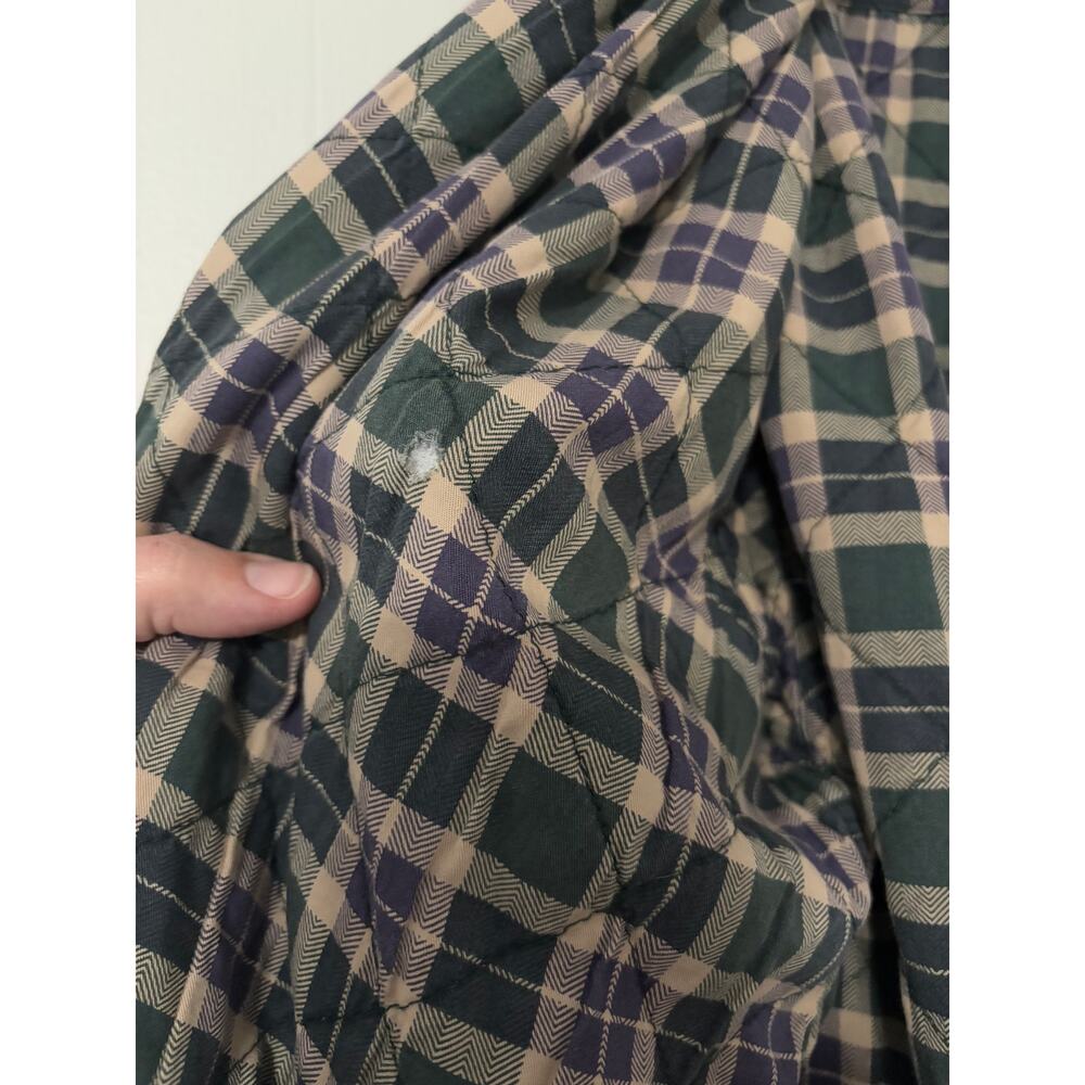 J. Crew Vintage Plaid Corduroy Quilted Cotton Shacket Size XL - Picture 2 of 7